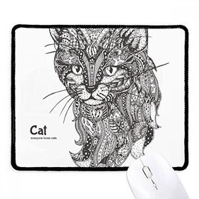 Dıythinker Siyah Kedi İnsan Boyası Sessiz Bebek Kaymaz Fare Altlığı