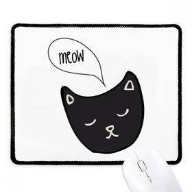 Dıythinker Siyah Kedi Kafası Meow Hayvan Kaymaz Fare Altlığı