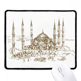 Dıythinker Siyah Kilise Simgesi Eskiz Manzara Kaymaz Fare Altlığı