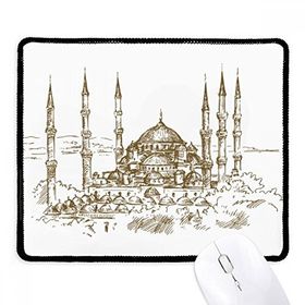 Dıythinker Siyah Kilise Simgesi Eskiz Manzara Kaymaz Fare Altlığı