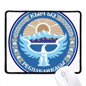 Dıythinker Siyah Kırgızistan Asya Ulusal Amblemi Kaymaz Fare Altlığı