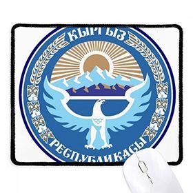 Dıythinker Siyah Kırgızistan Asya Ulusal Amblemi Kaymaz Fare Altlığı