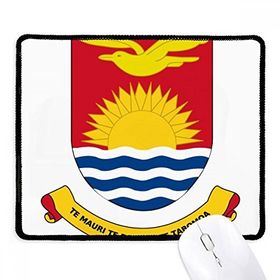 Dıythinker Siyah Kiribati Okyanusya Ulusal Amblem Kaymaz Fare Altlığı
