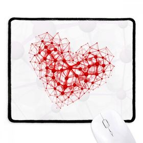 Dıythinker Siyah Kırmızı Atom Yapısı Fiziksel İllüstrasyon Kaymaz Fare Altlığı