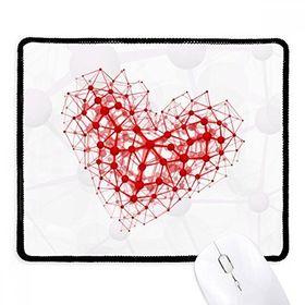 Dıythinker Siyah Kırmızı Atom Yapısı Fiziksel İllüstrasyon Kaymaz Fare Altlığı