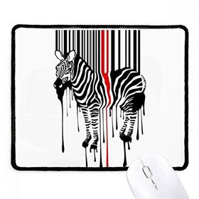 Dıythinker Siyah Kırmızı Çizgili Kod Grafiti Zebra Kaymaz Fare Altlığı