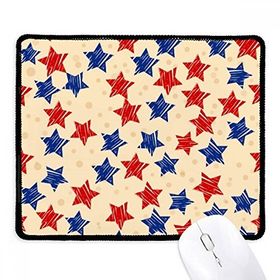 Dıythinker Siyah Kırmızı Mavi Pentagram Amerika Ülke Elemanları Kaymaz Fare Altlığı