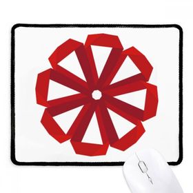 Dıythinker Siyah Kırmızı Soyut Noel Çiçeği Origami Kaymaz Fare Altlığı