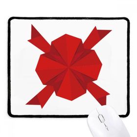 Dıythinker Siyah Kırmızı Soyut Noel Dekorasyonu Origami Kaymaz Fare Altlığı