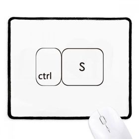 Dıythinker Siyah Klavye Sembolü ctrl S Kaymaz Fare Altlığı
