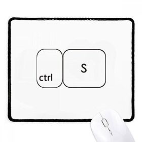 Dıythinker Siyah Klavye Sembolü ctrl S Kaymaz Fare Altlığı