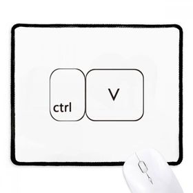 Dıythinker Siyah Klavye Sembolü ctrl V Kaymaz Fare Altlığı