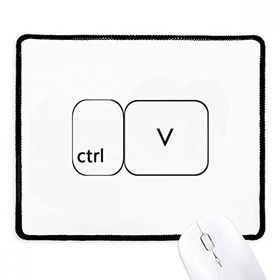 Dıythinker Siyah Klavye Sembolü ctrl V Kaymaz Fare Altlığı