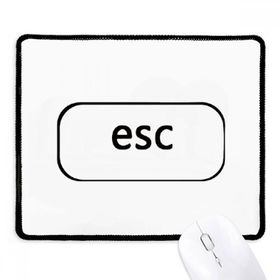 Dıythinker Siyah Klavye Sembolü Esc Kaymaz Fare Altlığı