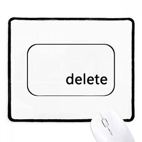Dıythinker Siyah Klavye Sembolü Sil Kaymaz Fare Altlığı