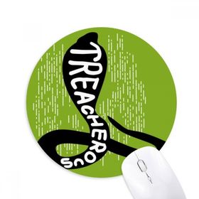 Dıythinker Siyah Kobralar Hayvan Silüeti Doğal Baskılı Yuvarlak Kaymaz Kauçuk Mouse Pad