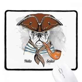 Dıythinker Siyah Köpek Kıyafetleri Sevimli Suluboya İllüstrasyon Kaymaz Fare Altlığı