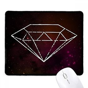 Dıythinker Siyah Kristal Evren Gökyüzü Fantezi Kırmızı Kaymaz Fare Altlığı