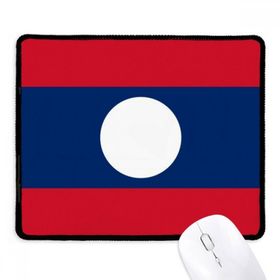 Dıythinker Siyah Laos Ulusal Bayrağı Asya Ülke Kaymaz Fare Altlığı
