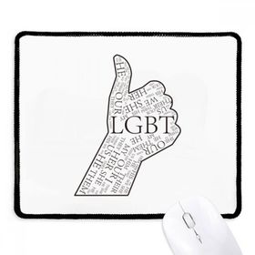 Dıythinker Siyah LGBT Gökkuşağı Bayrağı Harika Kaymaz Fare Altlığı