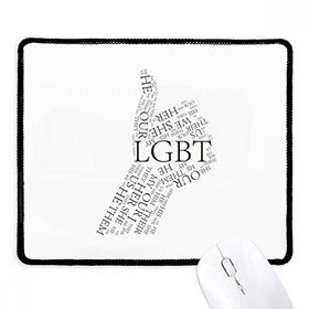 Dıythinker Siyah LGBT Gökkuşağı Bayrağı Harika Kaymaz Fare Altlığı