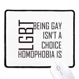Dıythinker Siyah LGBT Gökkuşağı Bayrağı Seçimi Veya Kaymaz Fare Altlığı