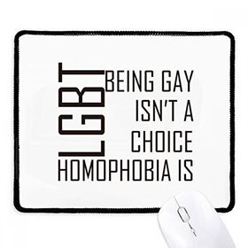 Dıythinker Siyah LGBT Gökkuşağı Bayrağı Seçimi Veya Kaymaz Fare Altlığı