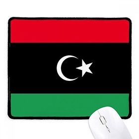 Dıythinker Siyah Libya Ulusal Bayrak Afrika Ülke Kaymaz Fare Altlığı