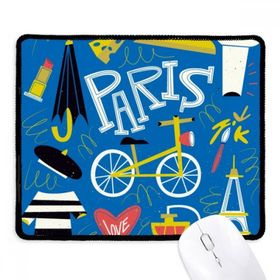 Dıythinker Siyah Lifestyle Fransa Mark Landmark Paris Kaymaz Fare Altlığı