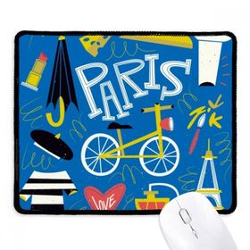 Dıythinker Siyah Lifestyle Fransa Mark Landmark Paris Kaymaz Fare Altlığı