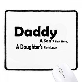 Dıythinker Siyah Love Hero Daddy Festival Alıntı Kaymaz Fare Altlığı