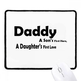Dıythinker Siyah Love Hero Daddy Festival Alıntı Kaymaz Fare Altlığı