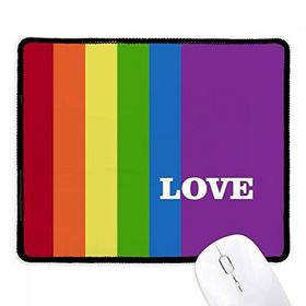 Dıythinker Siyah Love LGBT Gökkuşağı Homo Kaymaz Fare Altlığı