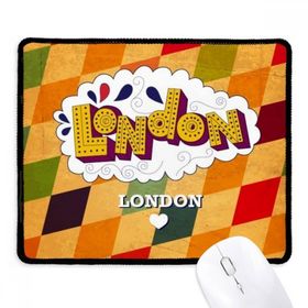 Dıythinker Siyah Love London Britanya UK Kafes Kaymaz Fare Altlığı