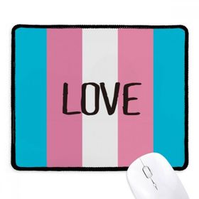 Dıythinker Siyah Love Transgender LGBT Destek Kaymaz Fare Altlığı