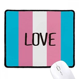 Dıythinker Siyah Love Transgender LGBT Destek Kaymaz Fare Altlığı