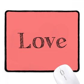 Dıythinker Siyah Love Word İlham Verici Alıntı Sevgililer Günü Kaymaz Fare Altlığı