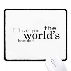 Dıythinker Siyah Love World's Best Dad Festival Alıntı Kaymaz Fare Altlığı