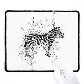 Dıythinker Siyah Meksika Zebra Basit Siyah ve Beyaz Kaymaz Fare Altlığı