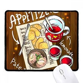 Dıythinker Siyah Meze Limonata Biftek Fransa Kaymaz Fare Altlığı