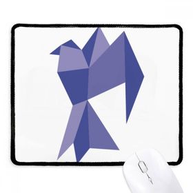 Dıythinker Siyah Mor Origami Soyut Güvercin Desenli Kaymaz Fare Altlığı