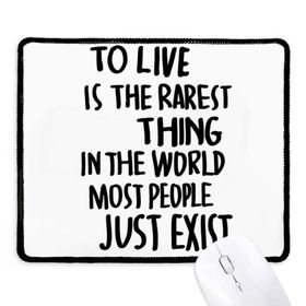 Dıythinker Siyah Most People Just Exist Alıntı Kaymaz Fare Altlığı