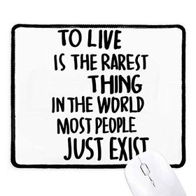 Dıythinker Siyah Most People Just Exist Alıntı Kaymaz Fare Altlığı