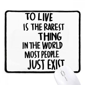 Dıythinker Siyah Most People Just Exist Alıntı Kaymaz Fare Altlığı