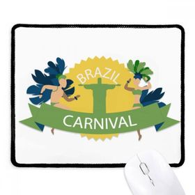 Dıythinker Siyah Mount Corcovado Hula Brazil Karnaval Kaymaz Fare Altlığı