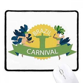 Dıythinker Siyah Mount Corcovado Hula Brazil Karnaval Kaymaz Fare Altlığı