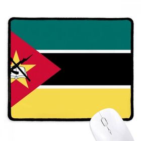 Dıythinker Siyah Mozambique Ulusal Bayrak Afrika Ülke Kaymaz Fare Altlığı