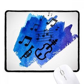 Dıythinker Siyah Müzik Mavi Arka Plan Sokak İllüstrasyonu Kaymaz Fare Altlığı