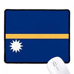 Dıythinker Siyah Nauru Ulusal Bayrağı Okyanusya Ülke Kaymaz Fare Altlığı