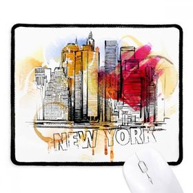 Dıythinker Siyah New York City America Amerika Birleşik Devletleri Kaymaz Fare Altlığı